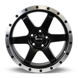 RTX DAKAR Satin Black Machined Edge Lip