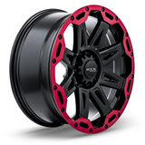 RTX Gobi Offroad Gloss Black with Red Lip