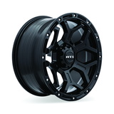 RTX GOLIATH Satin Black with Milled Rivets
