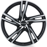 RTX OE Replica Gothenburg 20x8 +45 Gloss Black Machined premium Euro wheel