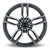 RTX OE Kempten 19x8 Satin Black Machined Face premium Euro wheel 5x112