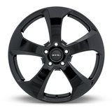 RTX OE MK7 17x7.5 Gloss Black OEM replica Euro wheel