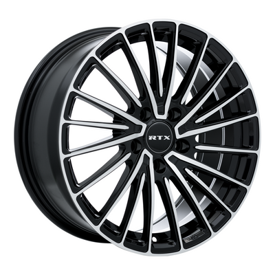 RTX POLAR Gloss Black Machined wheel