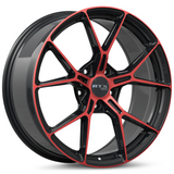RTX R-Spec RS01 Black Machined Red wheel