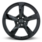 RTX OE RS II 18x8 +25 Gloss Black 5x112 OEM replica Euro wheel