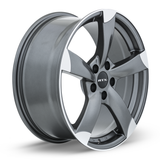 RTX OE RS II 17x7.5 +45 Satin Gunmetal Machined 5x112 premium Euro wheel