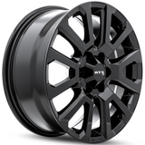 RTX OE NI-01 17x7.5 Gloss Black 6x114.3 premium Nissan replica wheel