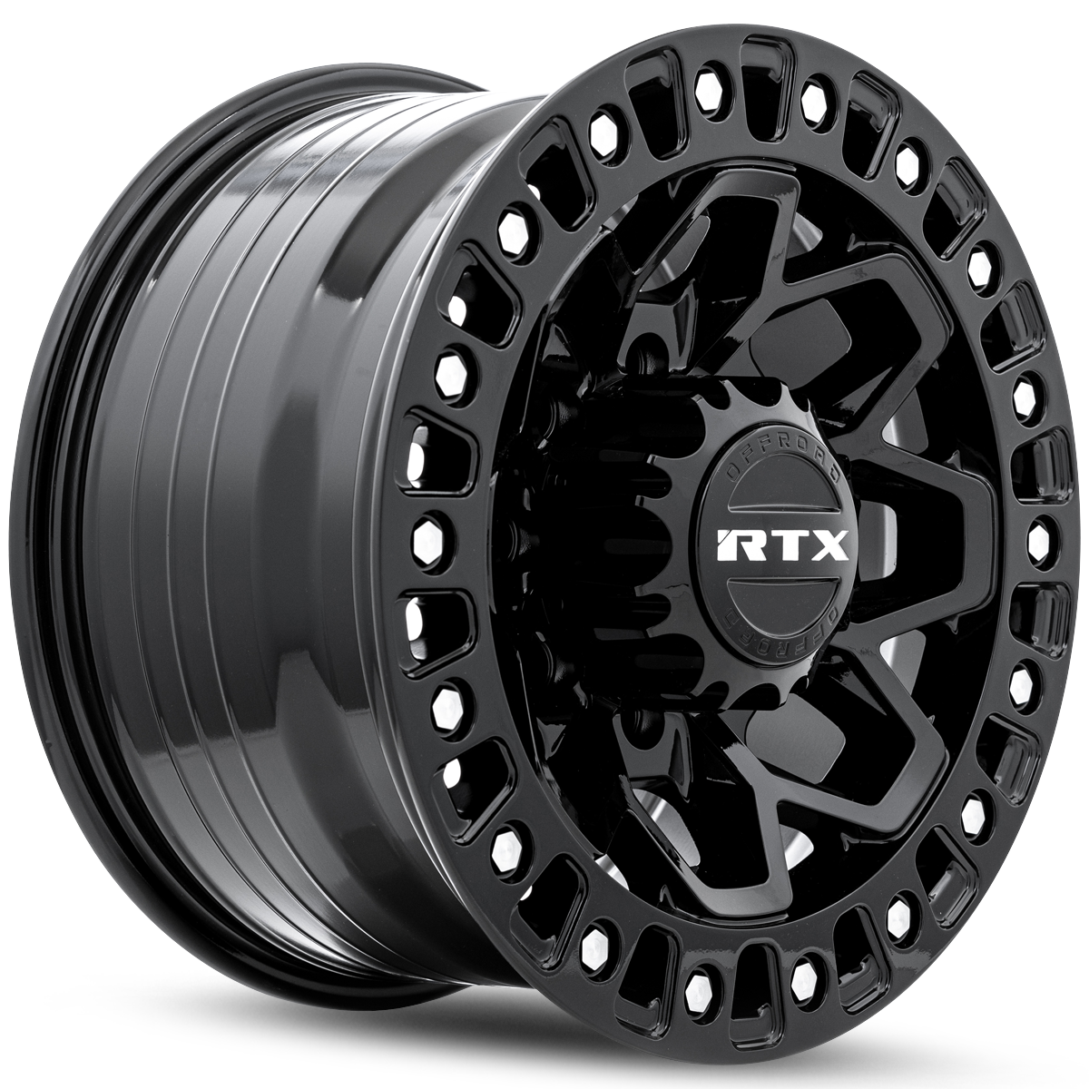 RTX ZION Gloss Black Milled Rivets