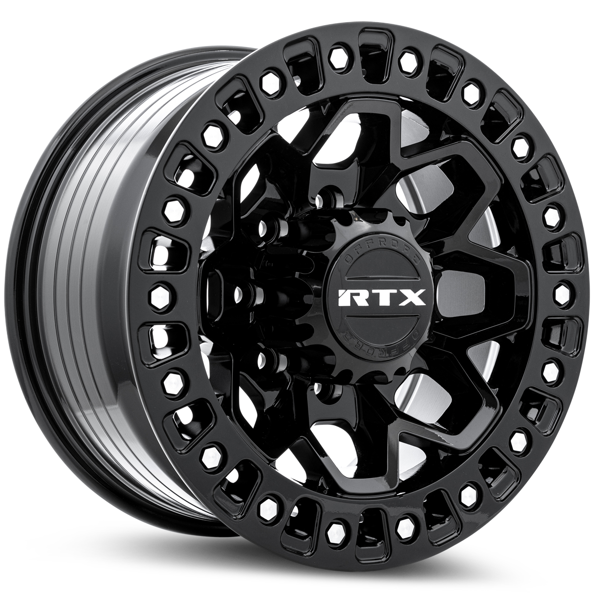 RTX ZION Gloss Black Milled Rivets