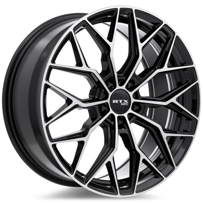 RTX R-Spec RS02 Gloss Black Machined wheel
