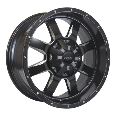 RTX RIDGELINE Satin Black Milled wheel
