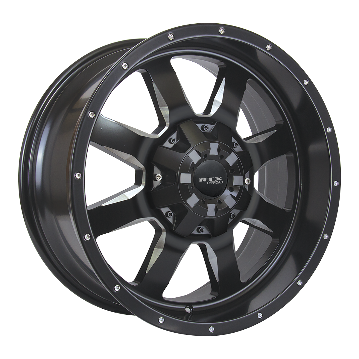 RTX Ridgeline Offroad Satin Black Milled wheel