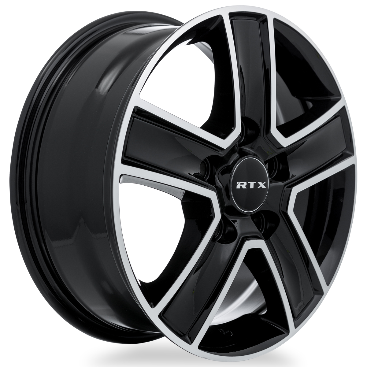 RTX TRANSIT 16x6.5 Gloss Black Machined 60mm – TFS Wheels