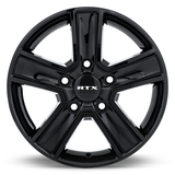 RTX Transit 16x6.5 +60 Gloss Black 5x160 Ford Transit van wheel