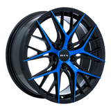 RTX VALKYRIE Black Machined Blue wheel