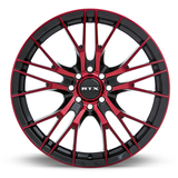 RTX Vertex 17x7.5 Black Machined Red premium Euro wheel