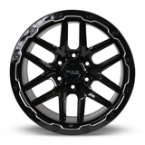 RTX VOLCANO Gloss Black Milled Edge