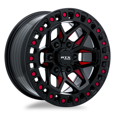 RTX Offroad ZION Black Milled Red wheel