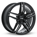 RTX ZENITH Satin Black Milled wheel
