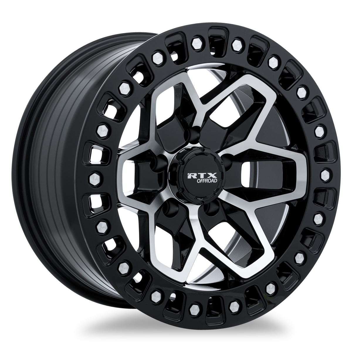 RTX Offroad ZION Gloss Black Machined wheel