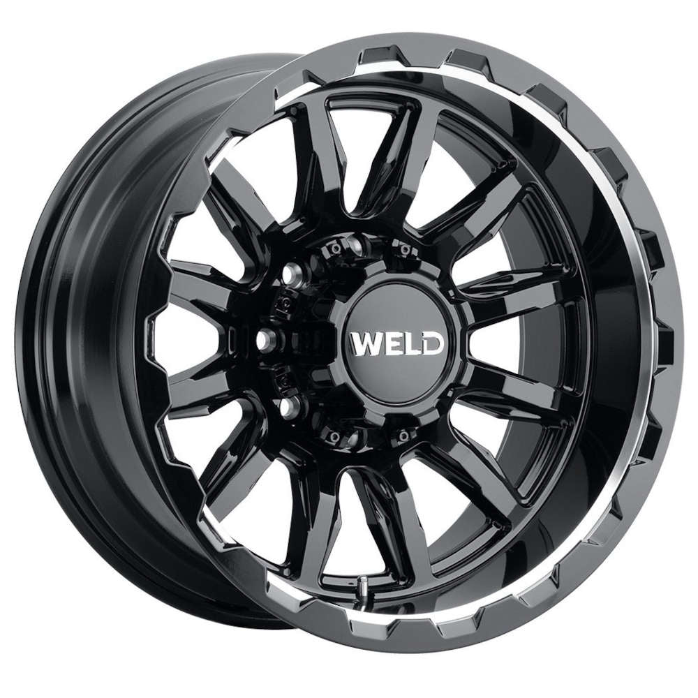 Weld Off-Road Gauntlet Gloss Black with a Milled Lip