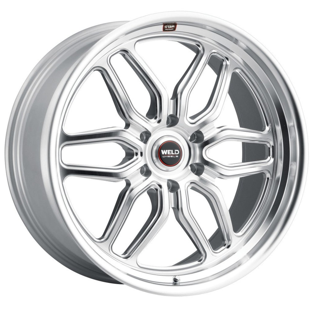 Weld Racing Laguna 6 Gloss Silver with Machined Spoke Faces Wheel