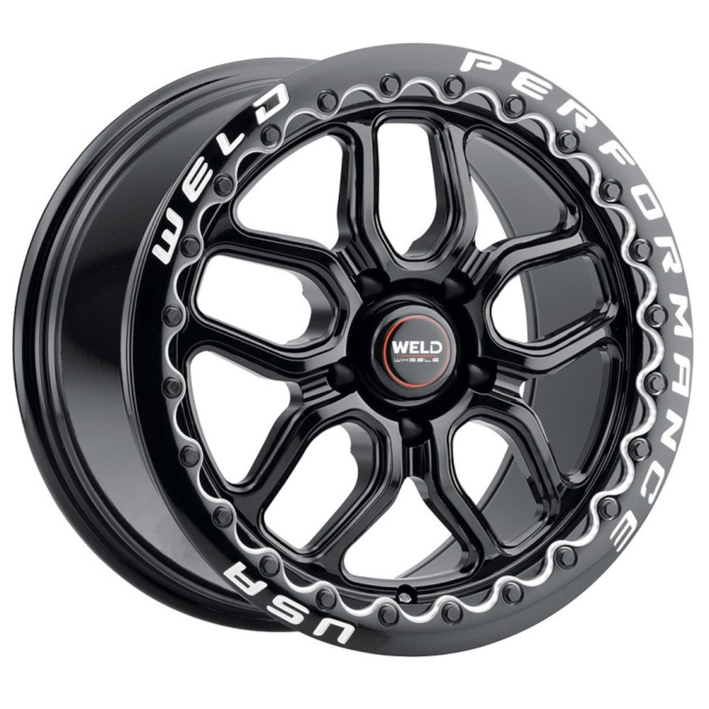 Weld Racing Laguna Beadlock Gloss Black with a Real Beadlock Wheel