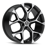 XCess 5 Flake X05 Black Machined wheel