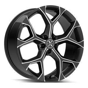 XCess 5 Flake X05 Black Milled wheel