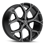 XCess 5 Flake X05 Black Milled wheel