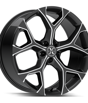 XCess 5 Flake X05 Gloss Black Milled