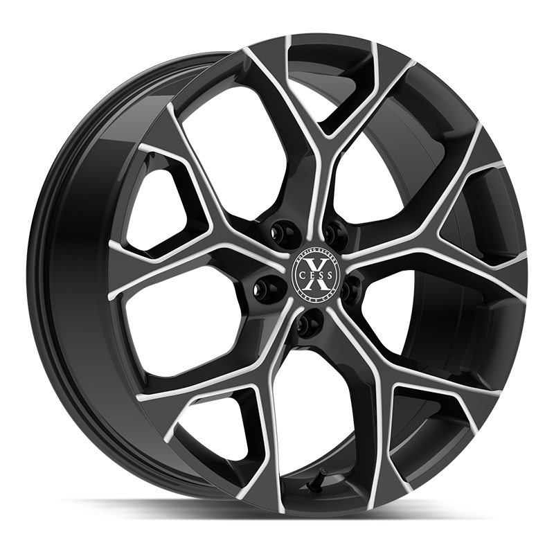 XCess 5 Flake X05 Black Milled wheel