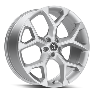 XCess 5 Flake X05 Silver Machined wheel