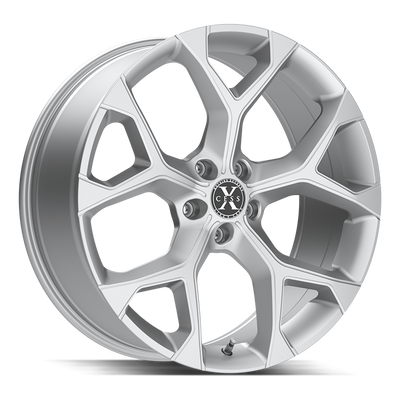 XCess 5 Flake X05 Silver Machined wheel