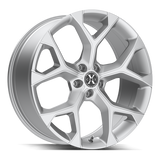 XCess 5 Flake X05 Silver Machined wheel