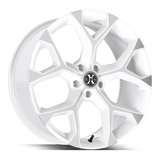 XCess 5 Flake X05 White Machined wheel