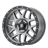 XD XD127 BULLY 18x9 +18mm Matte Gray Black Ring