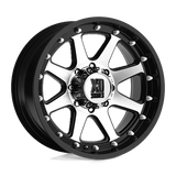 XD XD798 ADDICT 17x9 -12mm Matte Black Machined