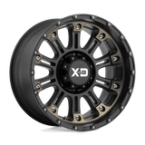 XD XD829 HOSS II 17x9 +18mm Satin Black Machined Dark Tint