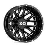 XD XD843 GRENADE DUALLY 20x8.25 -198mm Gloss Black Milled - Rear