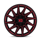 XD XD867 SPECTER 20x10 -18mm Gloss Black with Red Tint