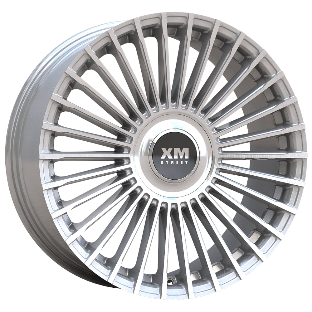 XM Street XM-611 Silver with Brushed Spoke Faces