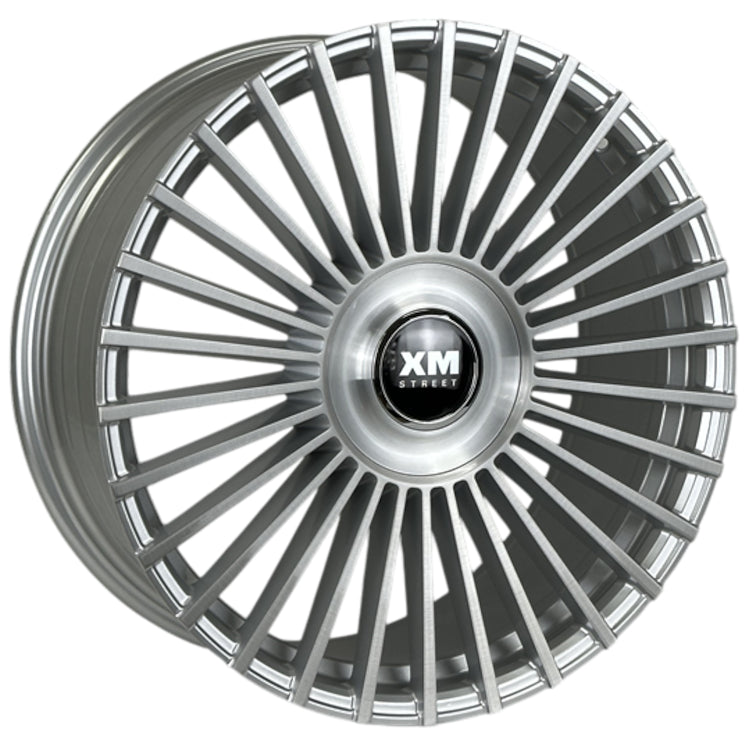 XM Street XM-612 Silver with Brushed Spoke Faces