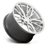 XO Zurich 20x10.5 +25 Hyper Silver Mirror Cut premium Euro wheel