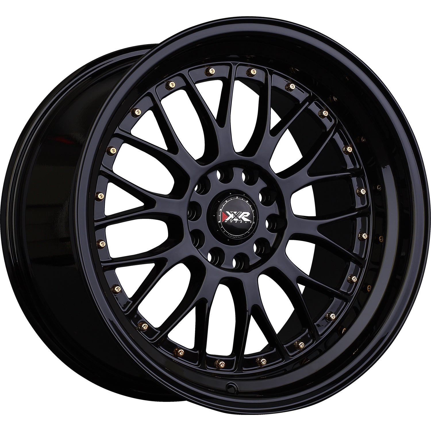 XXR 521 Black with Gold Rivets Wheel