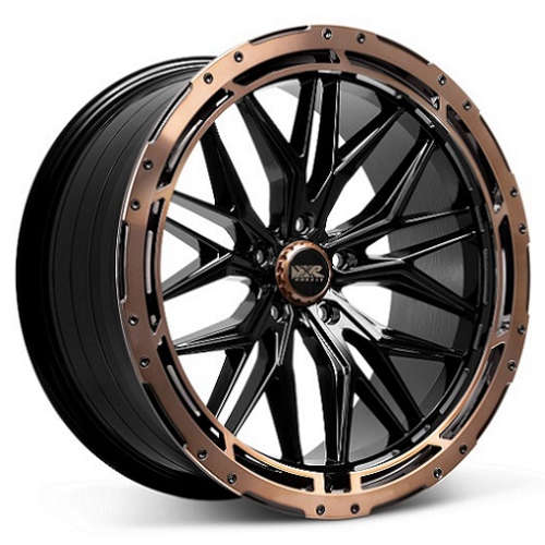 XXR 585 Gloss Black with a Bronze Lip Ring
