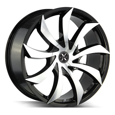 XCess X01 Black Machined wheel