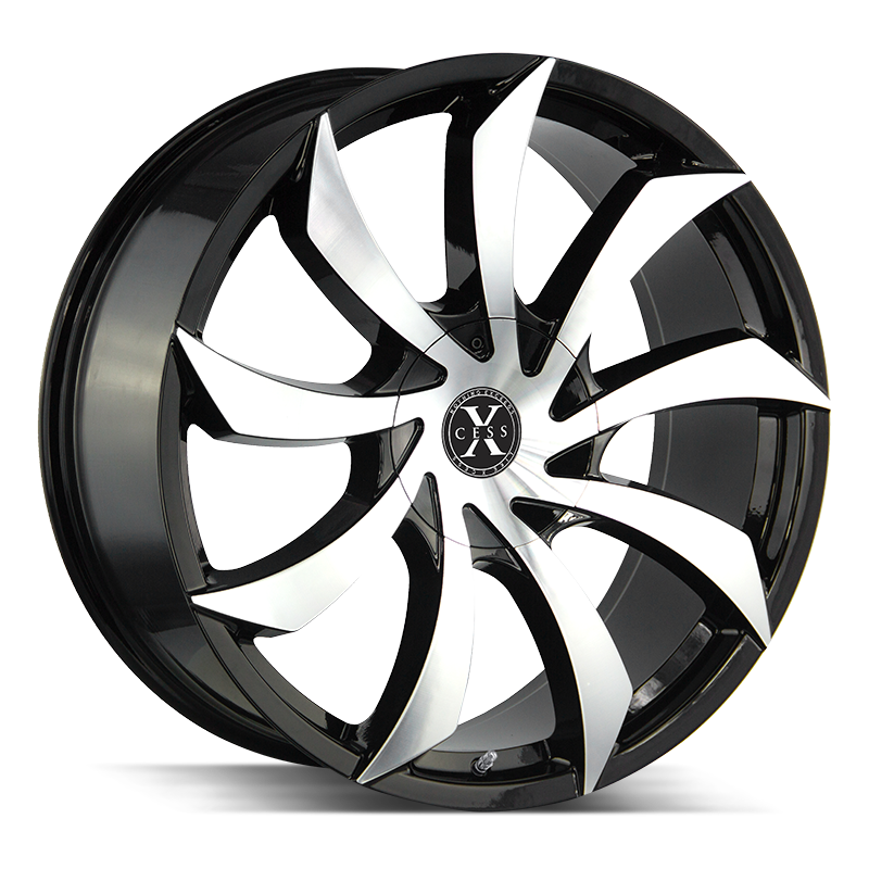 XCess X01 Black Machined wheel