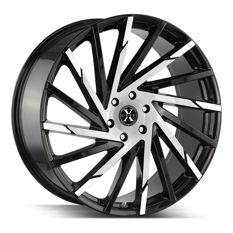 Xcess X02 Black Machined wheel