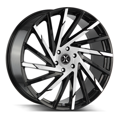 XCess X02 Black Machined wheel